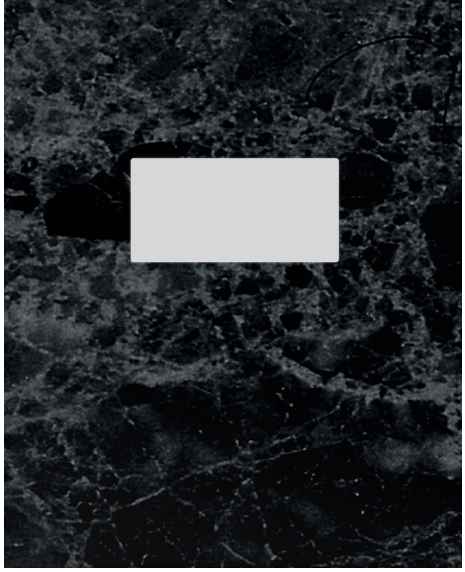 Black Semi-Gloss Marble 14pt C1S 9 1/2 x 11 3/4 Two Pocket Folders with 4 1/2 Inch Pockets and 1 Inch Reinforced Top and Edges