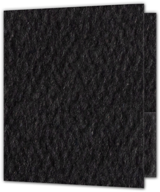 Black Felt 80lb 9 x 12 Two Pocket Folders with 4 Inch Round Corner Pockets