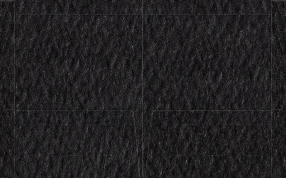 Black Felt 80lb 9 1/2 x 11 3/4 Two Pocket Folders with 4 1/2 Inch Pockets and 1 Inch Reinforced Top and Edges