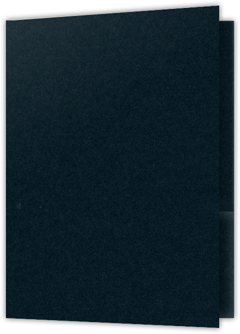 Black Licorice Vellum 100lb 9 x 12 Two Pocket Folders with 4 Inch Pockets