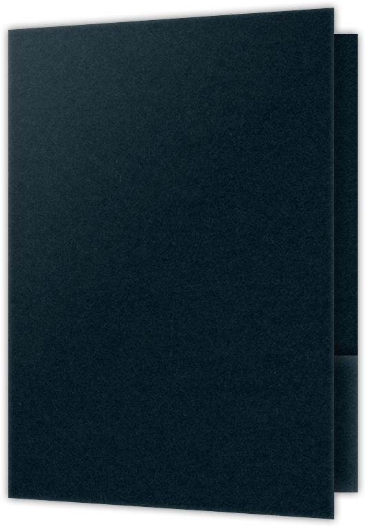 Black Licorice Vellum 100lb 9 1/2 x 14 1/2 Two Pocket Legal Folders with 4 1/2 Inch Pockets