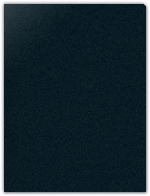 Black Licorice Vellum 100lb 9 x 12 Two Pocket Round Corner Folders with 4 1/4 Inch Pocket