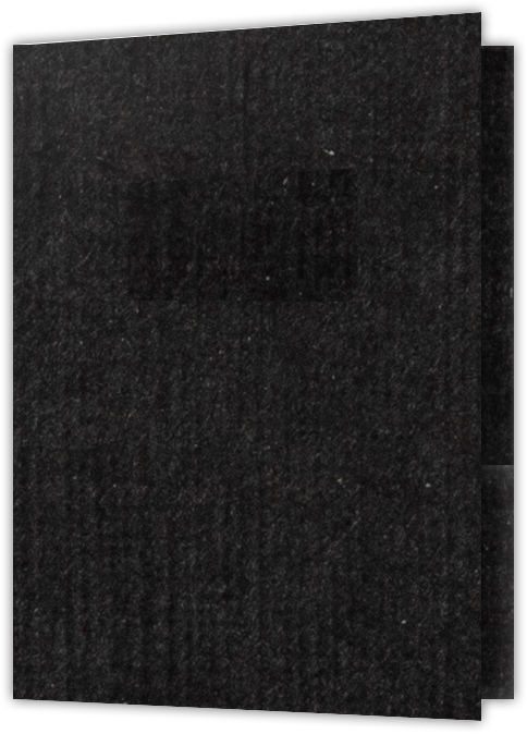 Deep Black Linen 100lb 9 x 12 Two Pocket Folders with 4 Inch Pockets