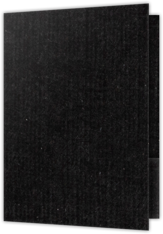 Deep Black Linen 100lb 9 1/2 x 14 1/2 Two Pocket Legal Folders with 4 1/2 Inch Pockets