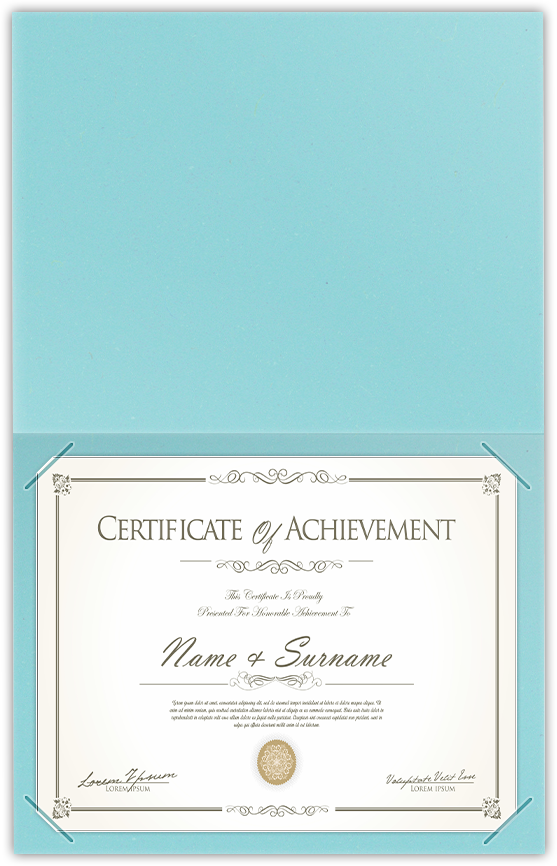 Berrylicious Vellum 100lb 9 1/2 x 12 Landscape or Portrait Certificate Holders with Square Corner Slits (Holds 8 1/2 x 11 Certificate)
