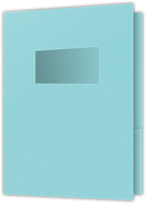 Berrylicious Vellum 100lb 9 x 12 Two Pocket Folders with 4 Inch Pockets and 2 x 4 Window