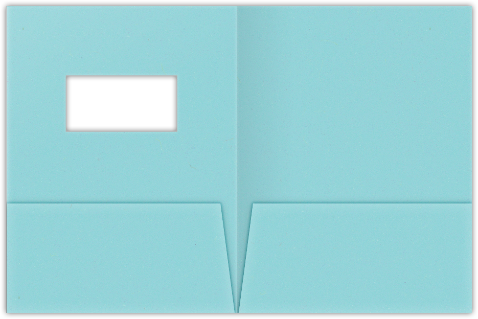 Berrylicious Vellum 100lb 9 x 12 Two Pocket Folders with 4 Inch Pockets and 2 x 4 Window