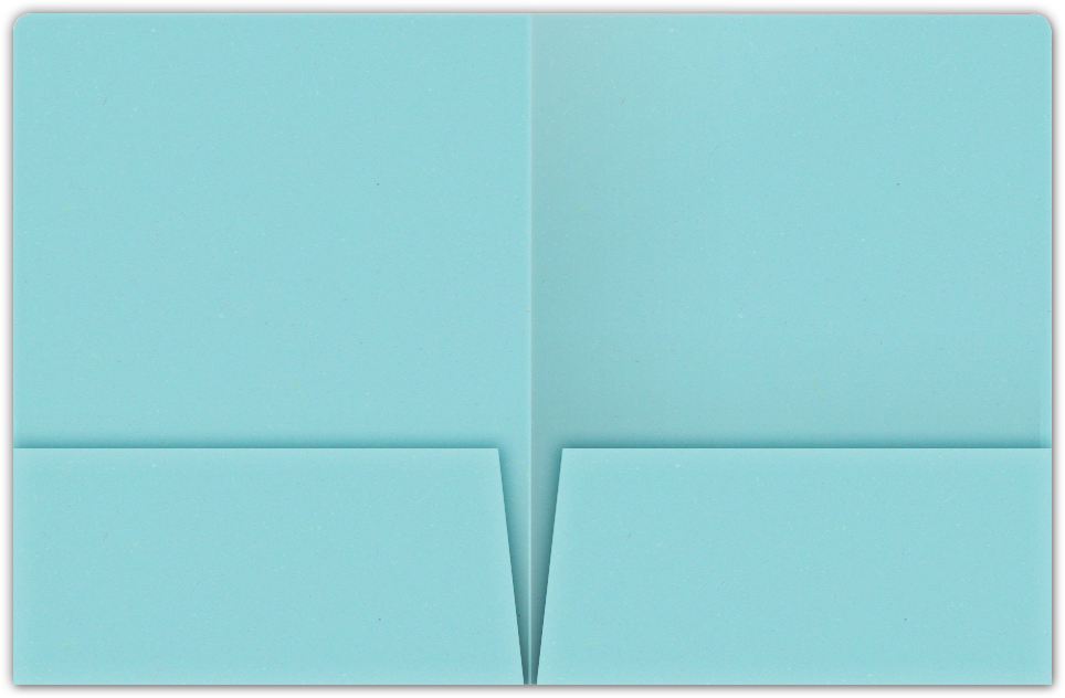 Berrylicious Vellum 100lb 9 x 12 Two Pocket Round Corner Folders with 4 1/4 Inch Pocket