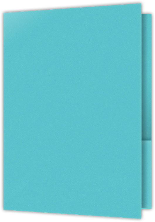 Blue Raspberry Vellum 100lb 6 x 9 Two Pocket Half Size Folders with 3 Inch Pockets
