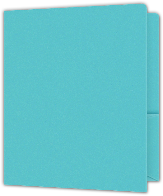 Blue Raspberry Vellum 100lb 9 x 12 Two Pocket Round Corner Folders with 4 1/4 Inch Pocket