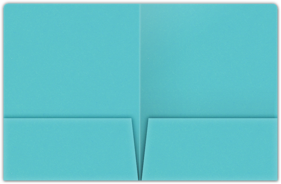 Blue Raspberry Vellum 100lb 9 x 12 Two Pocket Round Corner Folders with 4 1/4 Inch Pocket