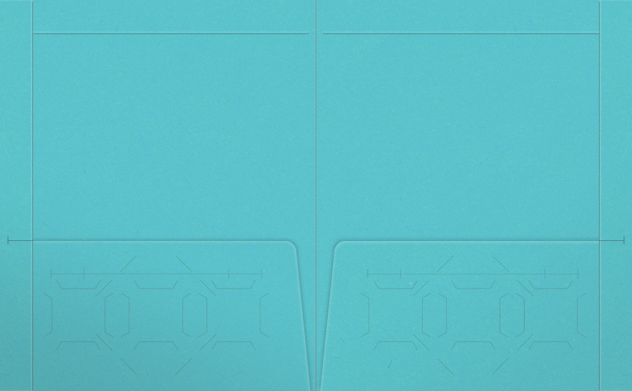 Blue Raspberry Vellum 100lb 9 1/2 x 11 3/4 Two Pocket Folders with 4 1/2 Inch Pockets and 1 Inch Reinforced Top and Edges