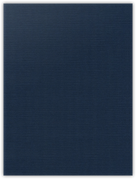 Dark Blue Linen 100lb 9 x 12 Two Pocket Folders with 4 Inch Pockets