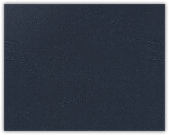 Deep Blue Cordwain 90lb 9 1/2 x 12 Landscape or Portrait Certificate Holders with Square Corner Slits (Holds 8 1/2 x 11 Certificate)