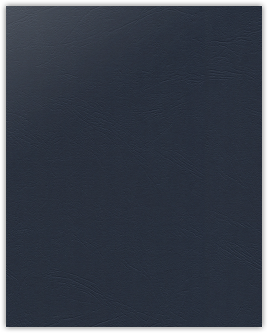 Deep Blue Cordwain 90lb 9 x 12 Two Pocket Folders with 4 1/4 Inch Deep Box Pockets and 1/4 Inch Expansion with Double Score Spine