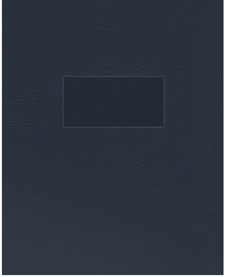 Deep Blue Cordwain 90lb 9 1/2 x 11 3/4 Two Pocket Folders with 4 1/2 Inch Pockets and 1 Inch Reinforced Top and Edges