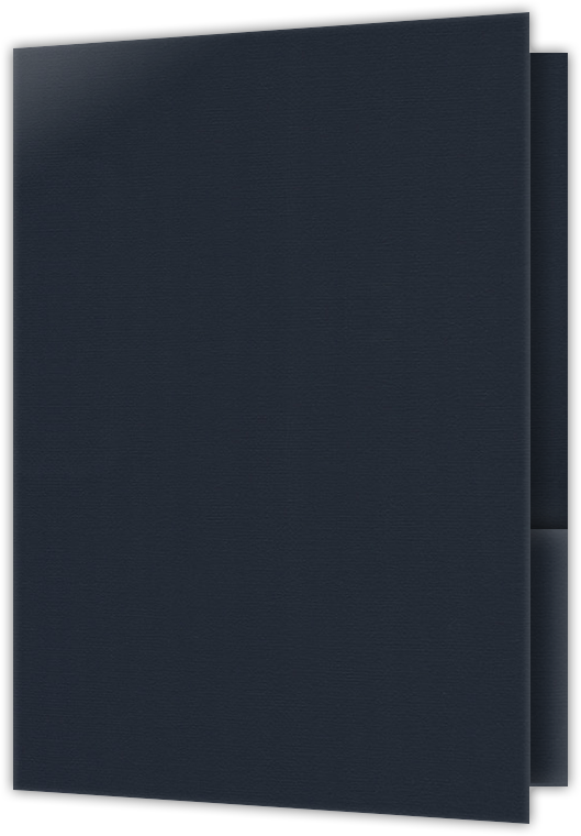 Deep Blue Hopsack 90lb 6 x 9 Two Pocket Half Size Folders with 3 Inch Pockets