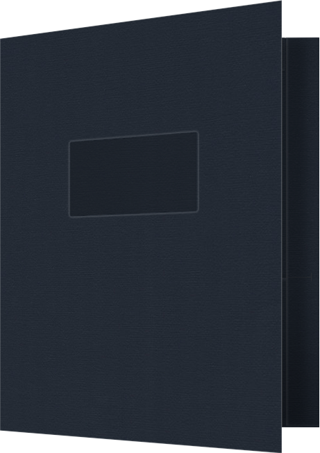 Deep Blue Hopsack 90lb 9 1/2 x 11 3/4 Two Pocket Folders with 4 1/2 Inch Pockets and 1 Inch Reinforced Top and Edges