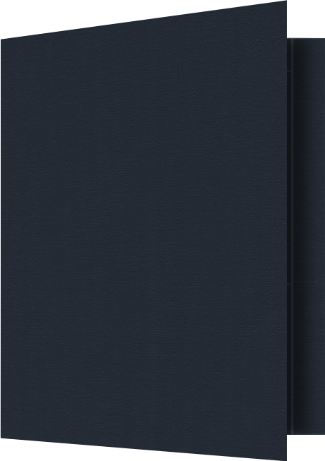 Deep Blue Hopsack 90lb 9 1/2 x 11 3/4 Two Pocket Folders with 4 1/2 Inch Pockets and 1 Inch Reinforced Top and Edges