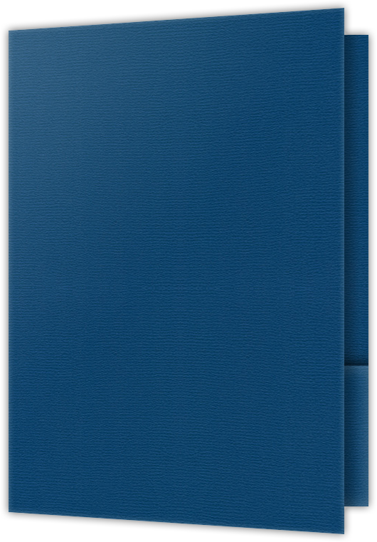 Royal Blue Felt 80lb 9 1/2 x 14 1/2 Two Pocket Legal Folders with 4 1/2 Inch Pockets