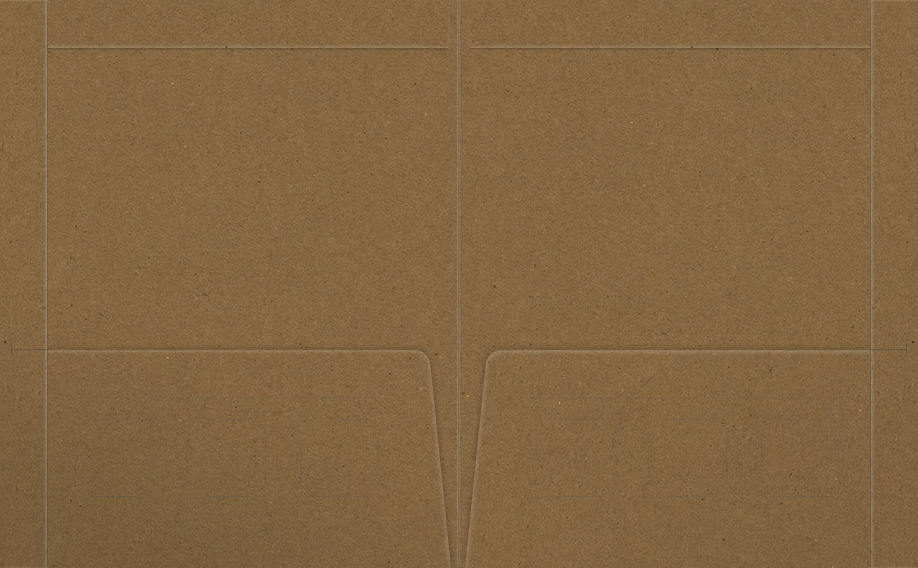 Brown Paper Bag Smooth 90lb 9 1/2 x 11 3/4 Two Pocket Folders with 4 1/2 Inch Pockets and 1 Inch Reinforced Top and Edges