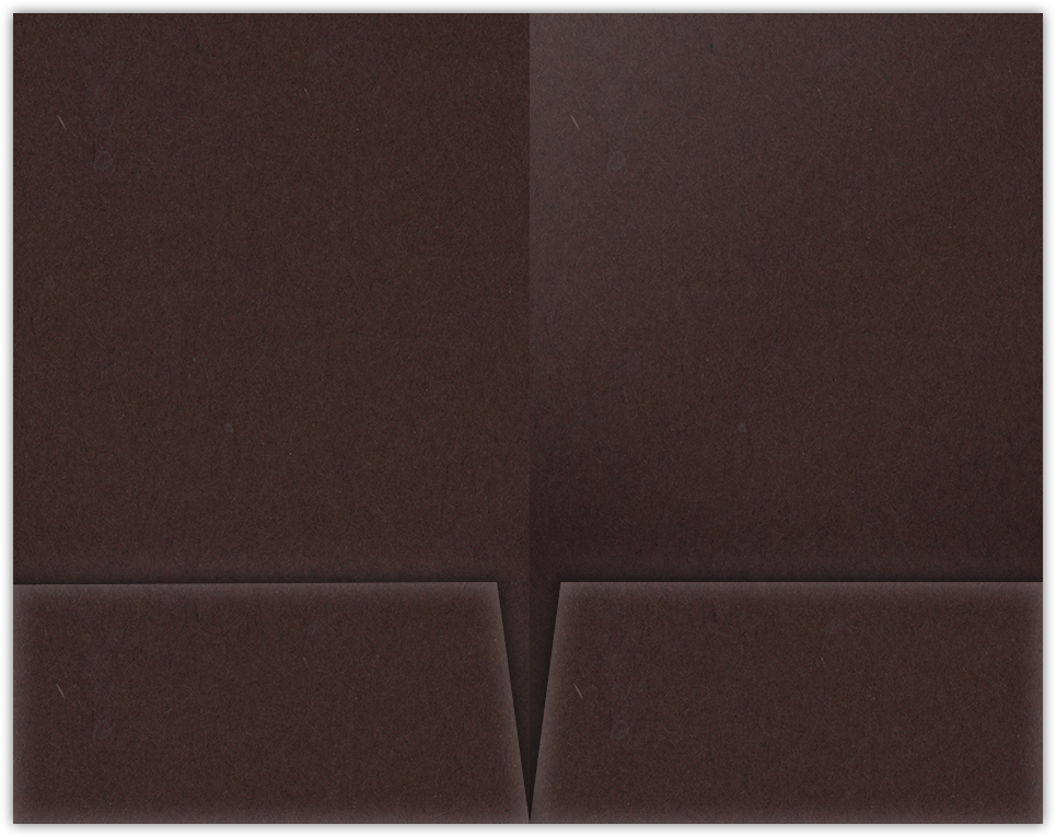 Hot Fudge Vellum 100lb 9 1/2 x 14 1/2 Two Pocket Legal Folders with 4 1/2 Inch Pockets