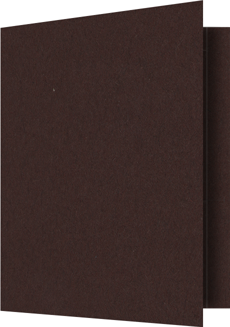 Hot Fudge Vellum 100lb 9 1/2 x 11 3/4 Two Pocket Folders with 4 1/2 Inch Pockets and 1 Inch Reinforced Top and Edges
