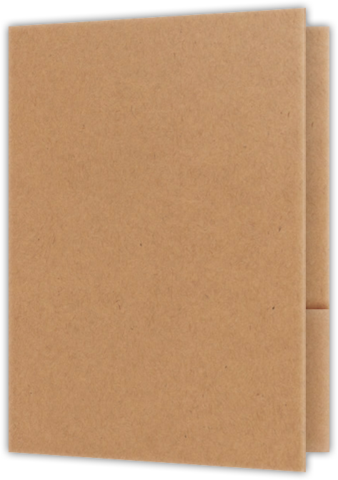 Jute Vellum 80lb 9 x 12 Two Pocket Folders with 4 Inch Curved Pockets