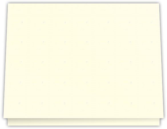 Vanilla Vellum 80lb 9 1/2 x 12 Landscape or Portrait Certificate Holders with Square Corner Slits (Holds 8 1/2 x 11 Certificate)
