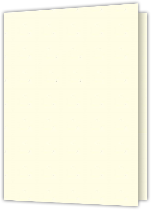 Vanilla Vellum 80lb 9 x 12 Two Pocket Folders with 4 Inch Pockets