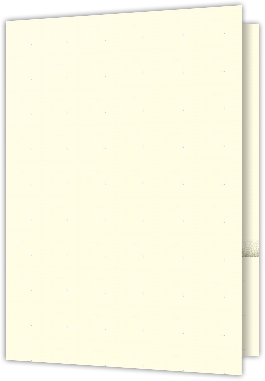 Vanilla Vellum 80lb 9 1/2 x 14 1/2 Two Pocket Legal Folders with 4 1/2 Inch Pockets