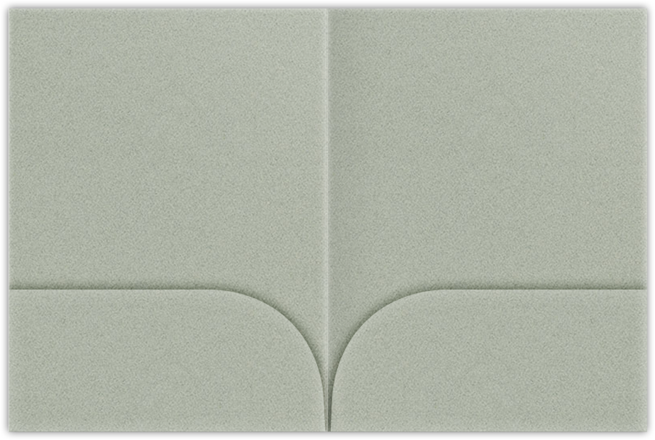 Granite Felt 80lb 9 x 12 Two Pocket Folders with 4 Inch Curved Pockets