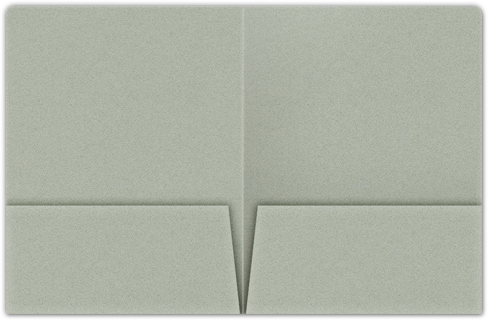 Granite Felt 80lb 9 x 12 Two Pocket Round Corner Folders with 4 1/4 Inch Pocket