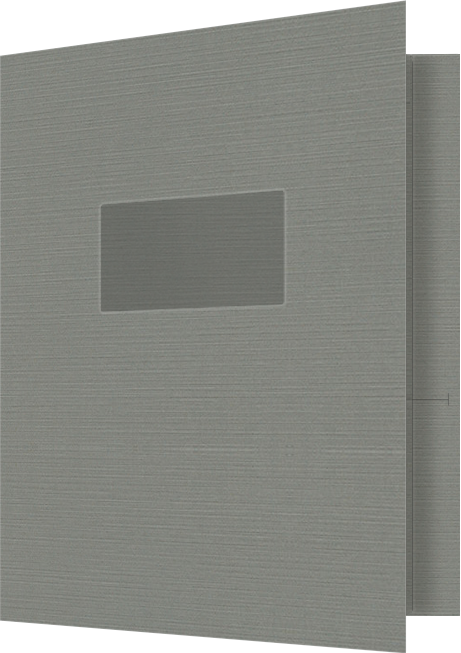 Sterling Gray Linen 100lb 9 1/2 x 11 3/4 Two Pocket Folders with 4 1/2 Inch Pockets and 1 Inch Reinforced Top and Edges