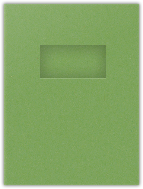 Gumdrop Green Vellum 100lb 9 x 12 Two Pocket Folders with 4 Inch Pockets and 2 x 4 Window