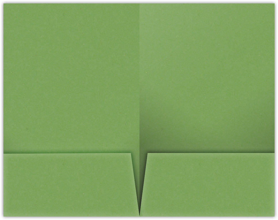 Gumdrop Green Vellum 100lb 9 1/2 x 14 1/2 Two Pocket Legal Folders with 4 1/2 Inch Pockets