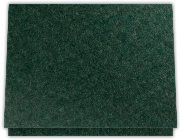 Hunter Green Felt 80lb 9 1/2 x 12 Landscape or Portrait Certificate Holders with Square Corner Slits (Holds 8 1/2 x 11 Certificate)