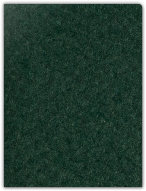 Hunter Green Felt 80lb 9 x 12 Two Pocket Round Corner Folders with 4 1/4 Inch Pocket