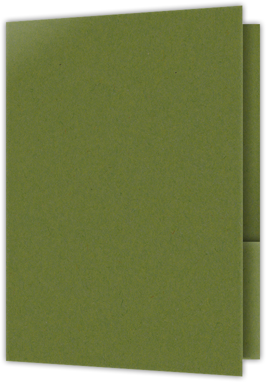 Jellybean Green Vellum 100lb 6 x 9 Two Pocket Half Size Folders with 3 Inch Pockets