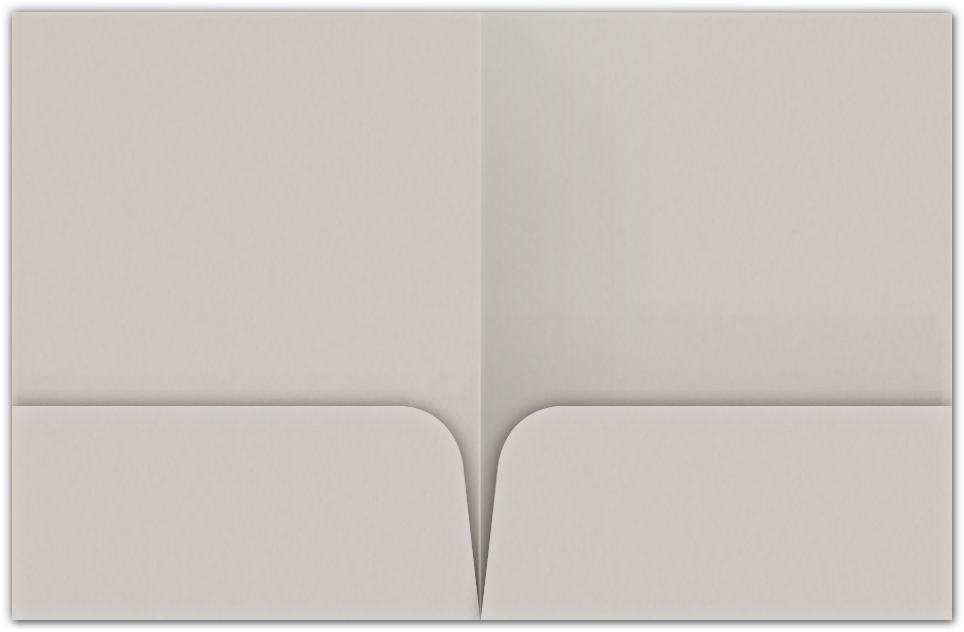 Natural Smooth 80lb 9 x 12 Two Pocket Folders with 4 Inch Round Corner Pockets