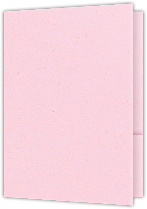 Pink Lemonade Vellum 100lb 9 x 12 Two Pocket Folders with 4 Inch Curved Pockets