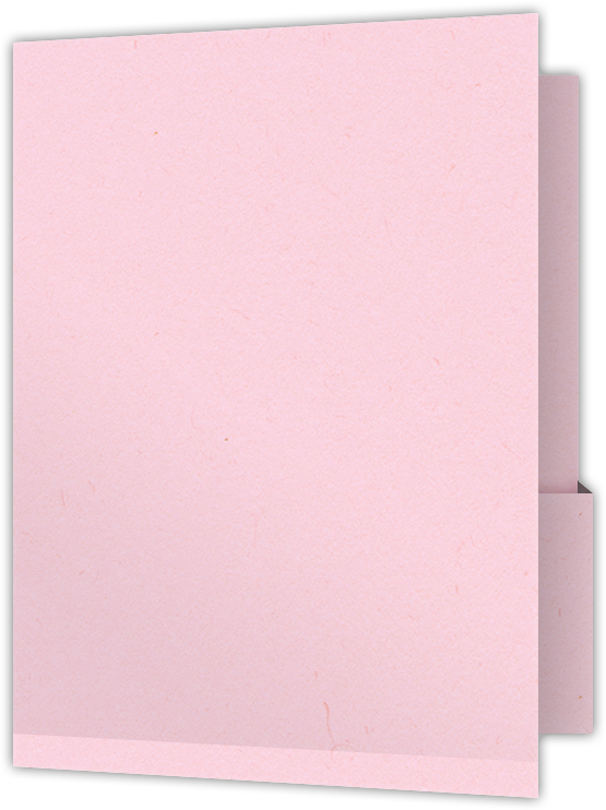 Pink Lemonade Vellum 100lb 9 x 12 Two Pocket Folders with 4 1/4 Inch Deep Box Pockets and 1/4 Inch Expansion with Double Score Spine