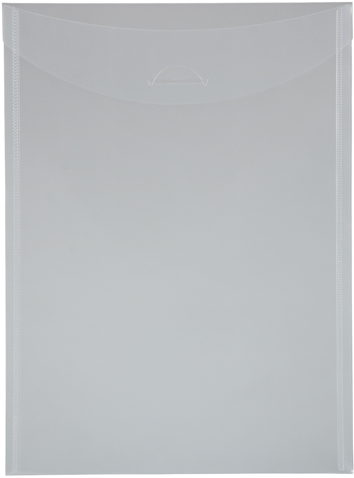 Clear Letter Open End Plastic Envelopes (9 1/2 x 12 1/2) with Tuck Flap
