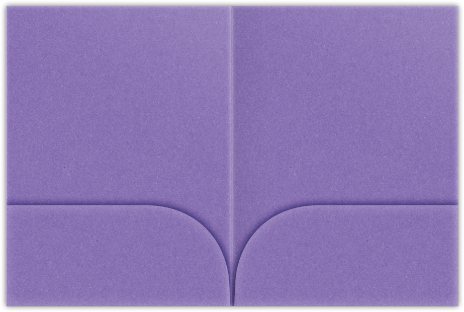 Grape Jelly Vellum 100lb 9 x 12 Two Pocket Folders with 4 Inch Curved Pockets