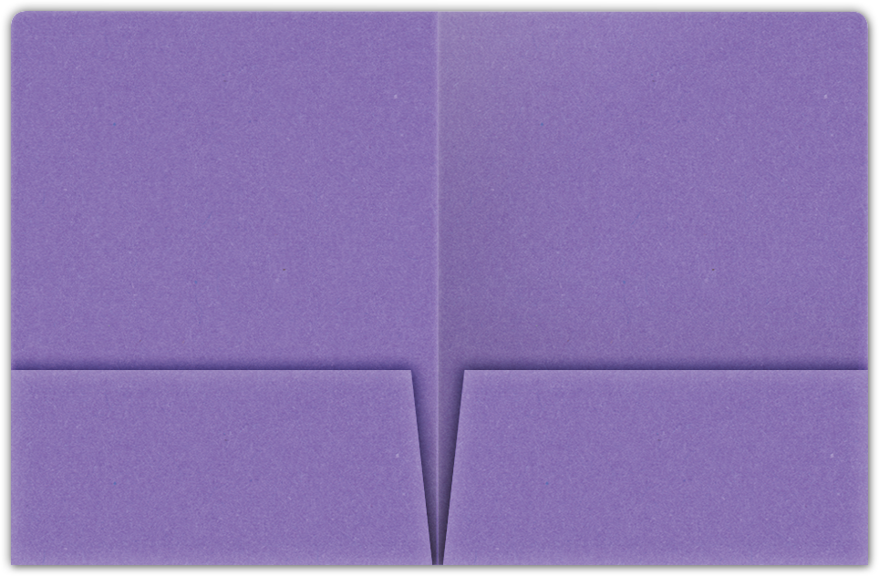 Grape Jelly Vellum 100lb 9 x 12 Two Pocket Round Corner Folders with 4 1/4 Inch Pocket