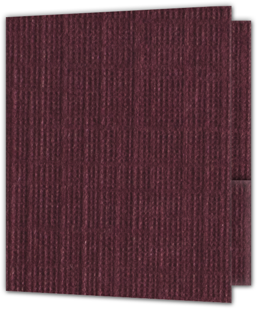 Burgundy Linen 100lb 9 x 12 Two Pocket Folders with 4 Inch Round Corner Pockets