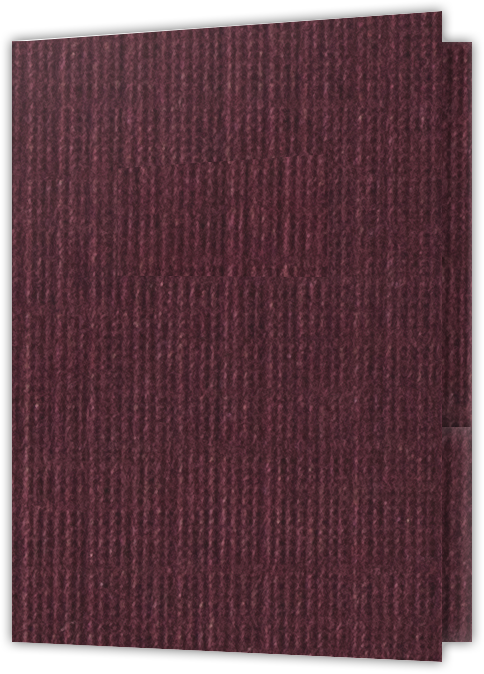 Burgundy Linen 100lb 9 x 12 Two Pocket Folders with 4 Inch Pockets