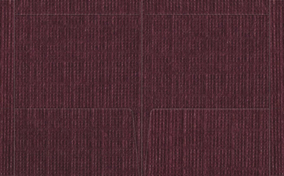 Burgundy Linen 100lb 9 1/2 x 11 3/4 Two Pocket Folders with 4 1/2 Inch Pockets and 1 Inch Reinforced Top and Edges