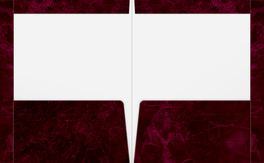 Burgundy Semi-Gloss 14pt C1S 9 1/2 x 11 3/4 Two Pocket Folders with 4 1/2 Inch Pockets and 1 Inch Reinforced Top and Edges