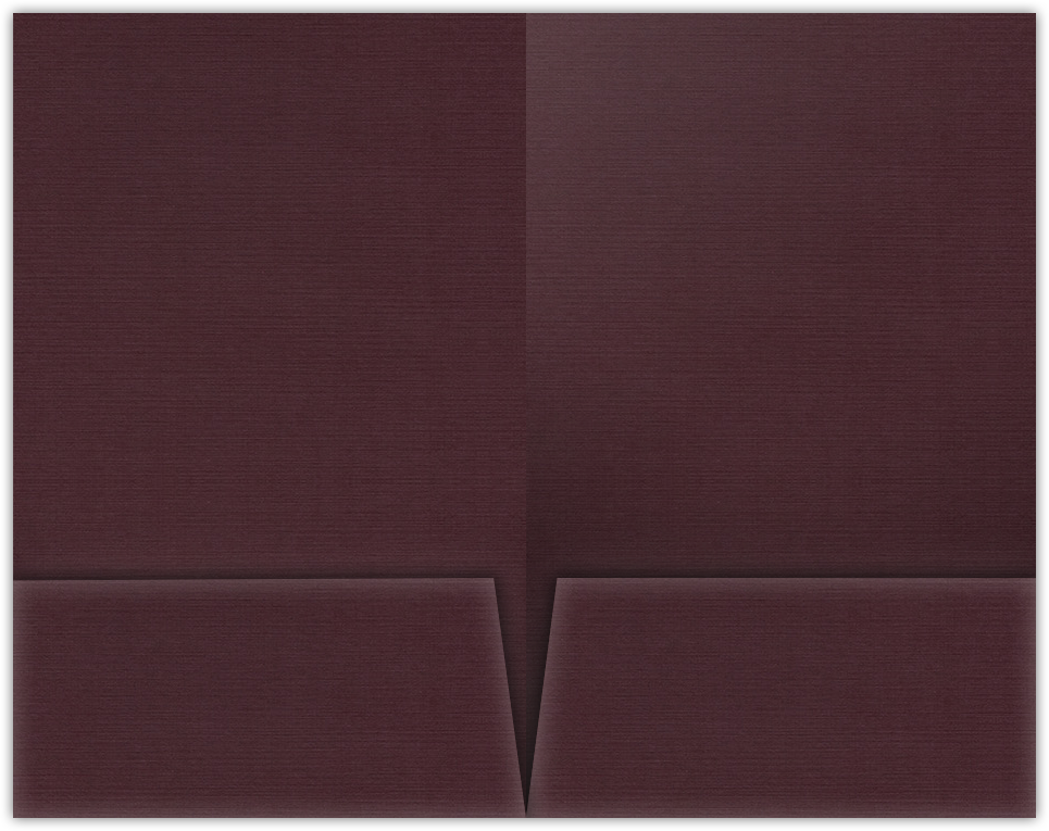 Merlot Linen 100lb 9 1/2 x 14 1/2 Two Pocket Legal Folders with 4 1/2 Inch Pockets